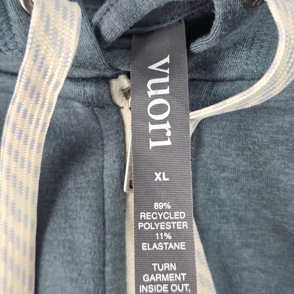 Vuori halo performance 2.0 womens Hoodie XL Charcoal Heather VW268 Sweatshirt - Picture 6 of 8